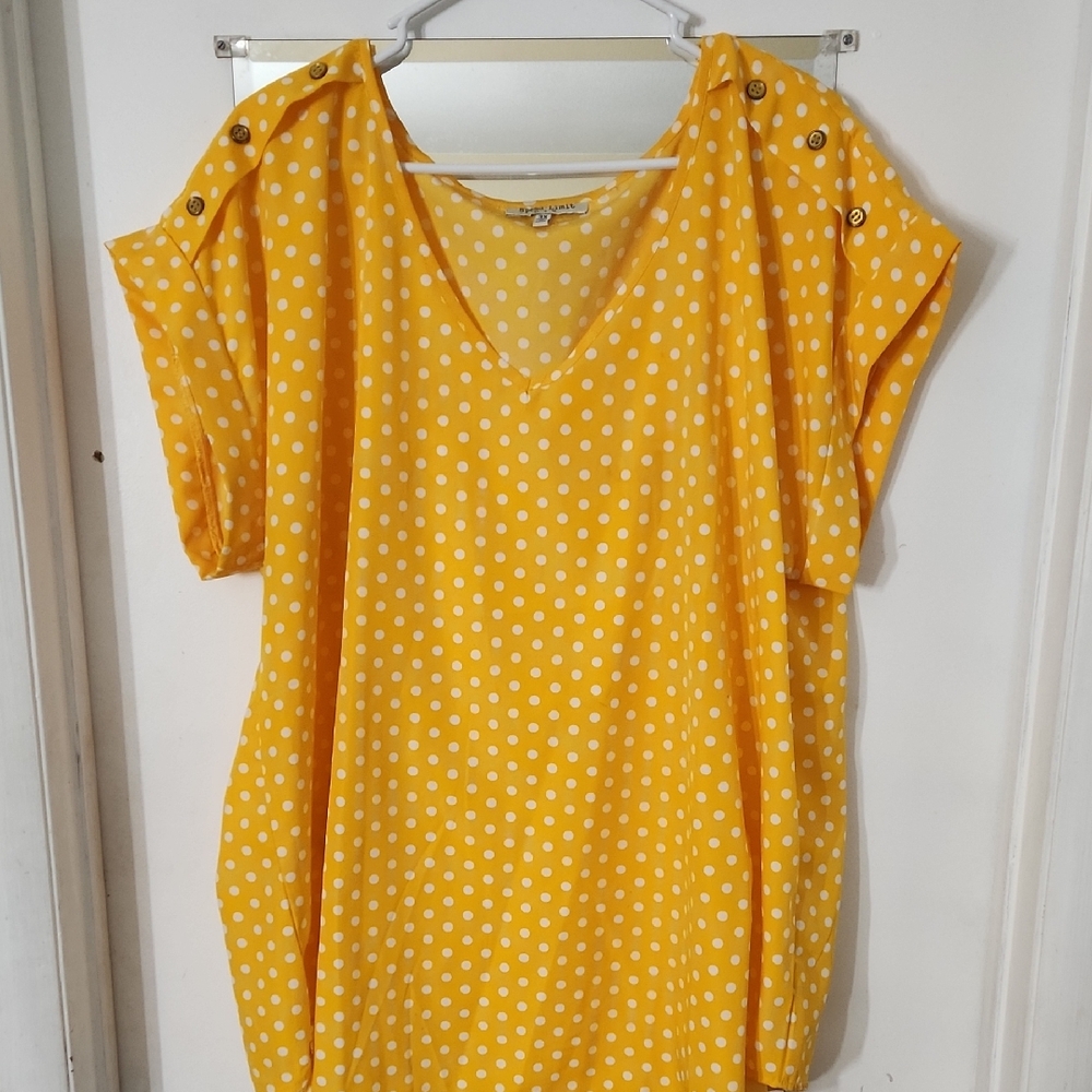 Yellow Polka Dot Blouse